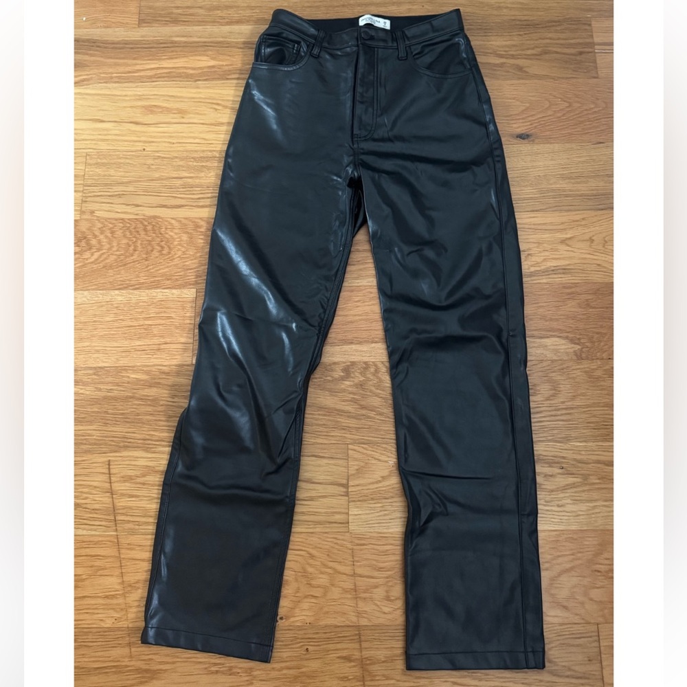 Abercrombie Vegan Leather 90s Pants